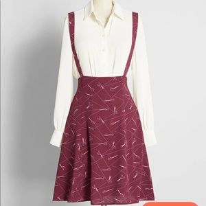 Overall Winner Jumper - Burgundy Scissors by ModCloth